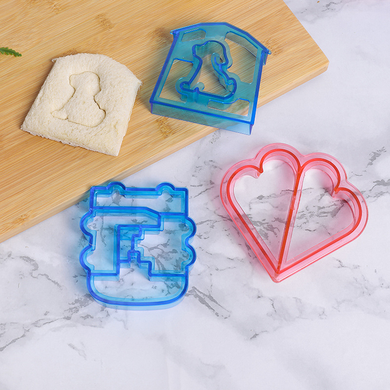 DIY Bread Cutting Puzzle-Shaped Sandwich Mold Toast Cutting Dinosaur Bread Mold Lunch Mold