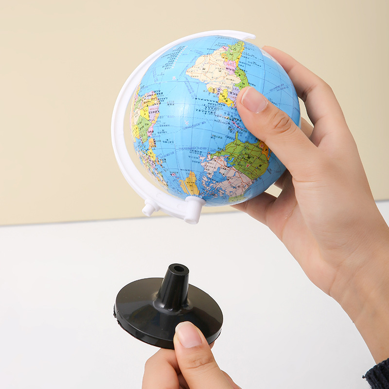 Globe Students Use Middle and High School Geography Terrain Teaching Ornaments Kidsren's Early Education 3D Stereo Prizes World Map