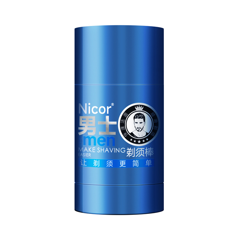Nicor Men's Shaving Cream Moisturizing Cleansing Foam Softening Beard Men's Essential Shaving Stick