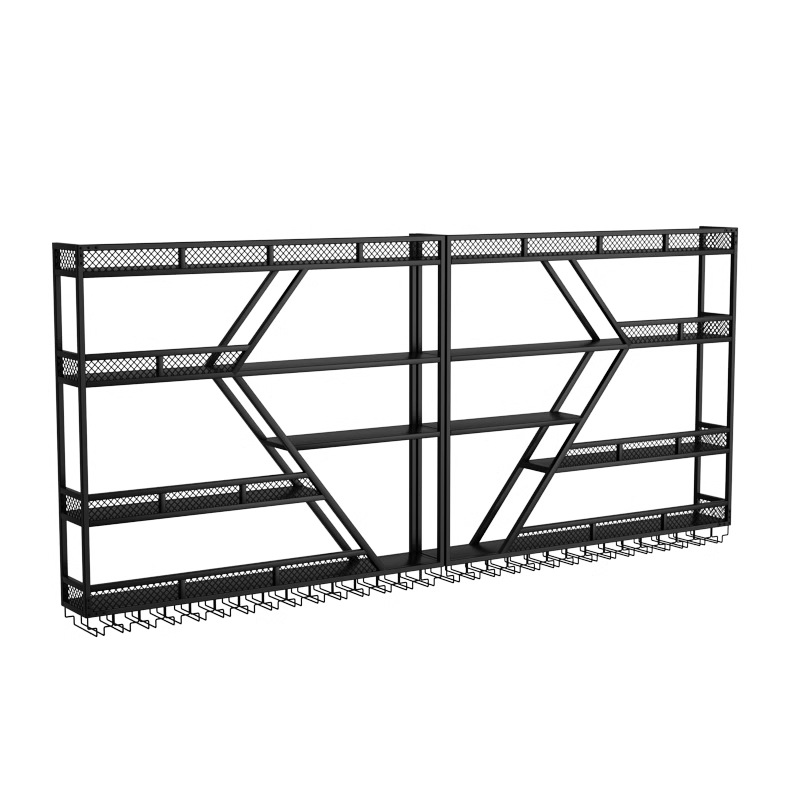 Cross-border Disassembly Wine Rack Bar Restaurant Wine Rack Wall Hanging Wine Cabinet Display Rack Wall Wine Creative Storage Rack