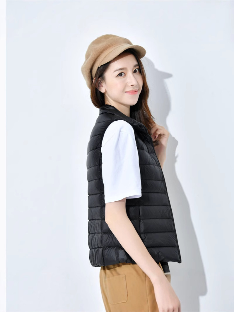 Down Vest Women's Short Down Vest Women's Light Down Vest Women's Winter Down Waistcoat Women's Outer Wear Coat