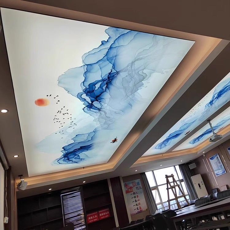 Soft Film Ceiling Film a Fireproof Soft Film Light Box Uv Starry Sky Light-Transmitting Film High-Definition Special-Shaped Light Box Grade