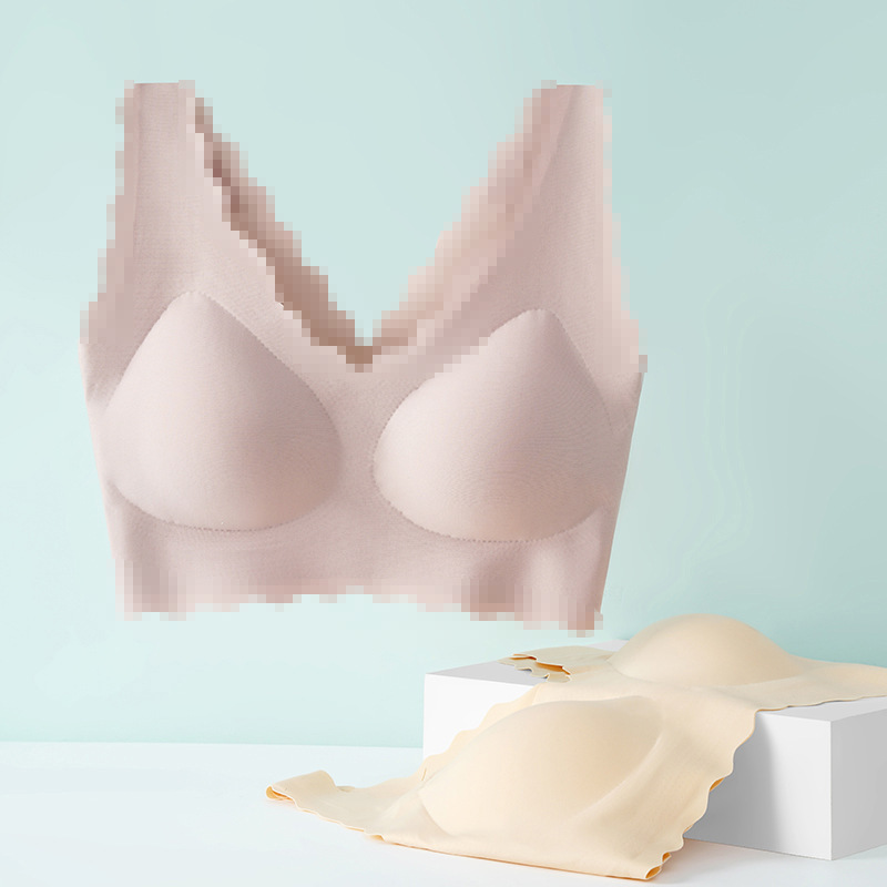 Бесразмерное бесшовное нижнее белье без ободов, тонкий бюстгальтер для больших грудей, стиль пуш-ап