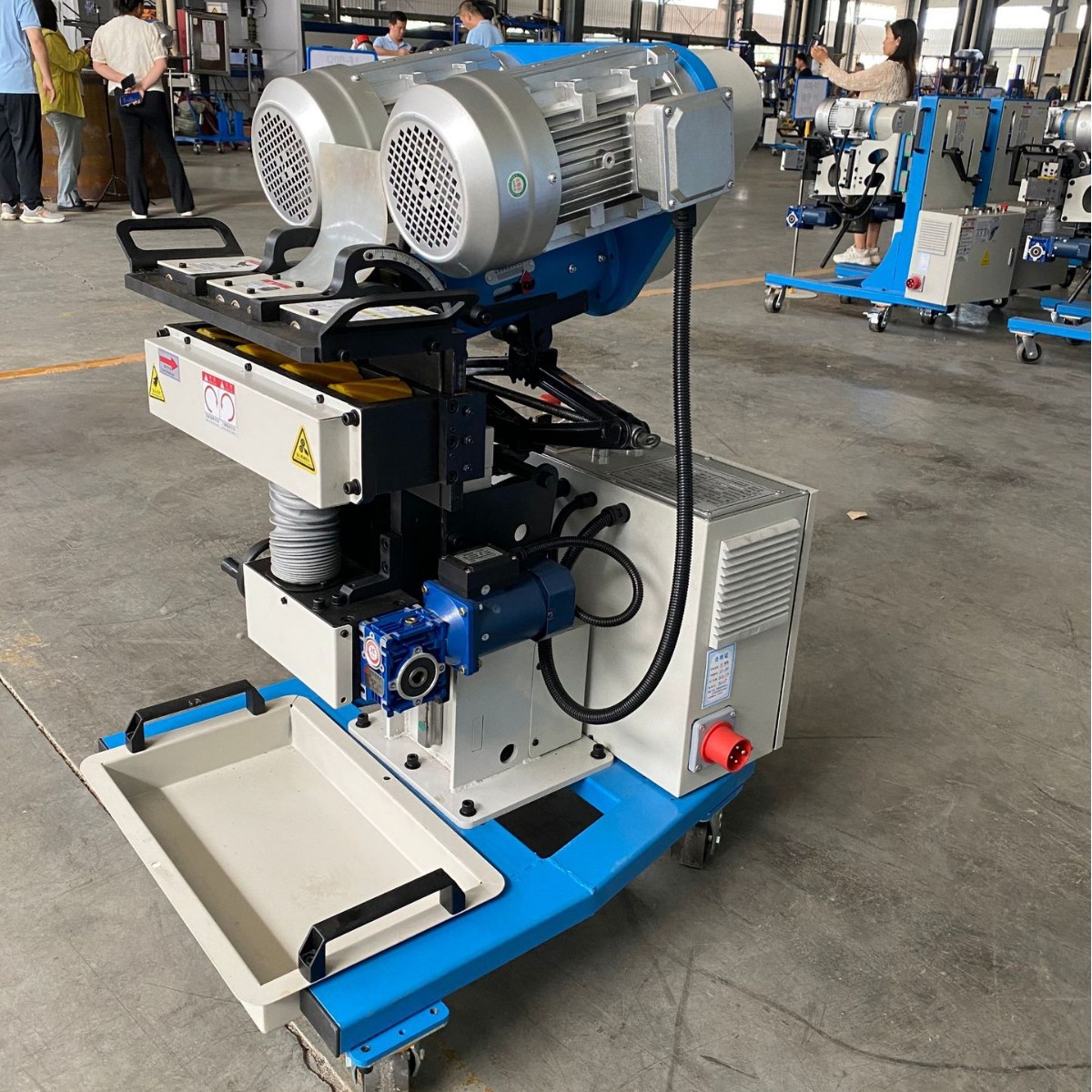 Automatic Walking Steel Plate Edge Milling Machine Stainless Steel Carbon Steel Metal Welding Beveling Machine Multi-Angle Flat Edge Milling Machine