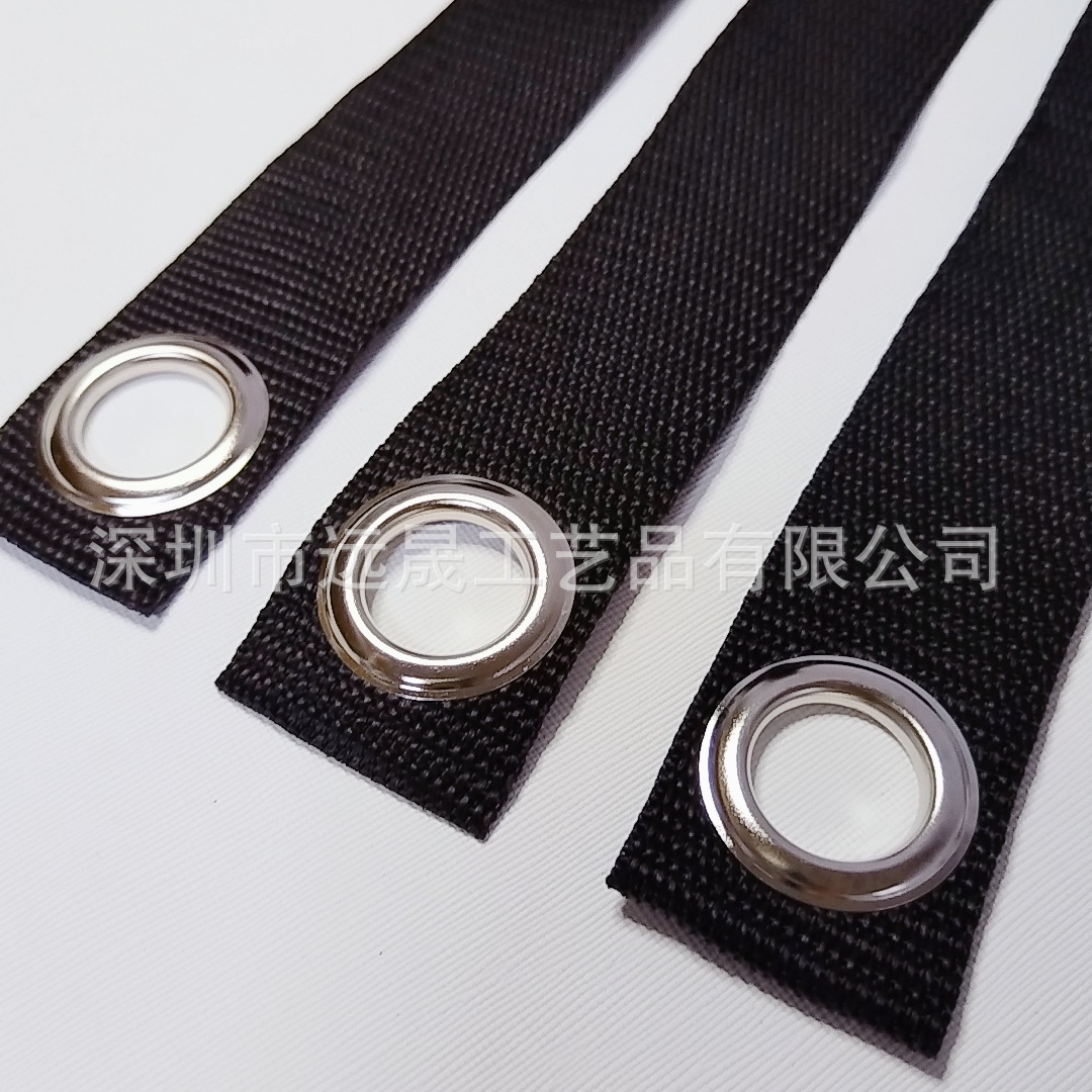 Furniture Anti-Tip Strap Factory Cross-Border Hot Sale 3.8cm Windproof Anti-Tip Binding Fixing Strap Eyelet Webbing Perforated