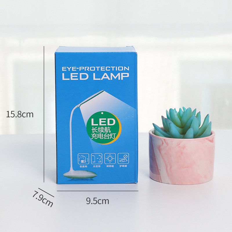 Cross-Border Desk Lamp, Study Night Light, Bedroom Led Lamp, Rechargeable Dormitory Eye-Protection Desk Lamp, USB Lamp, Gift for Breastfeeding