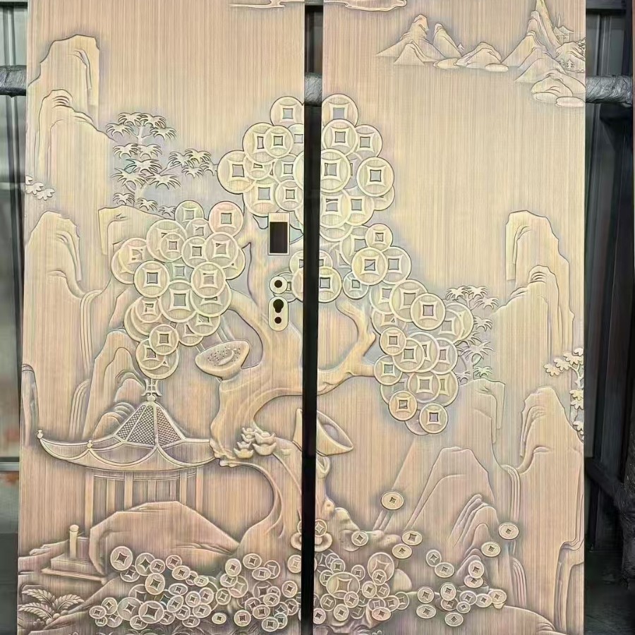 Shanxi, Inner Mongolia, Xinjiang, Shaanxi, Gansu, Ningxia, Qinghai, Henan, Hebei, House Cast Aluminum Doors and Copper Doors Factory Installed Nationwide