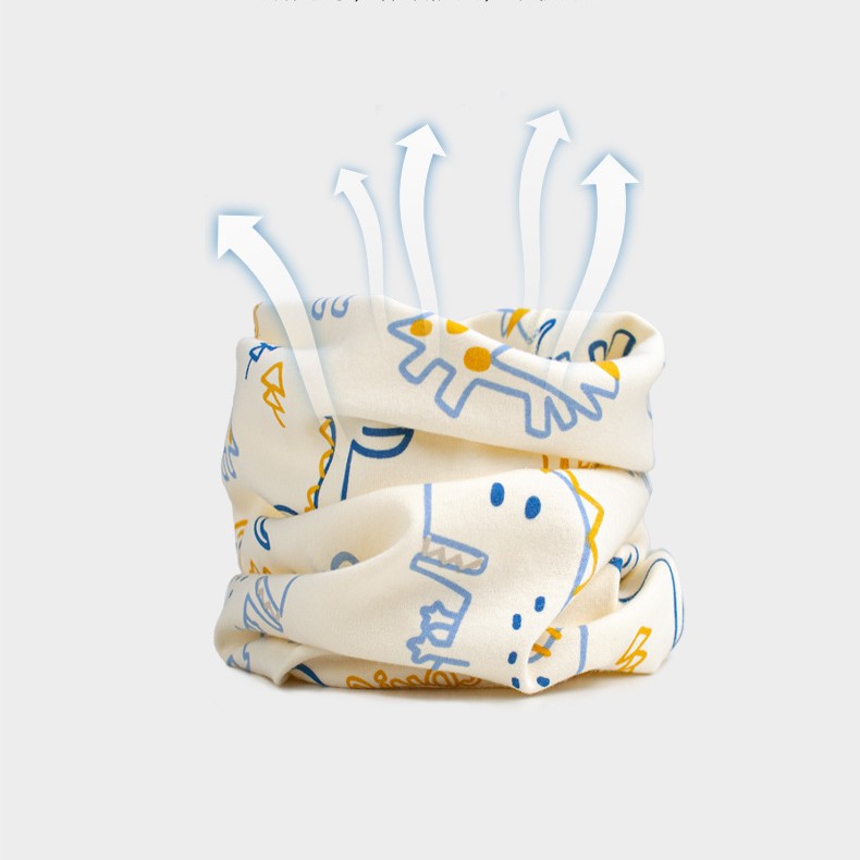 Children's Neck Sleeve Cotton Type A Warm Autumn and Winter Outdoor Elastic Scarf Baby Windproof Scarf Boneless Neck Protection