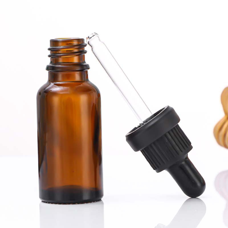 20ml Essential Oil Bottle 10ml Anti-Theft Cap Brown Dropper Bottle 30ml Glass Bottle 5ml Perfume Aromatherapy Bottle