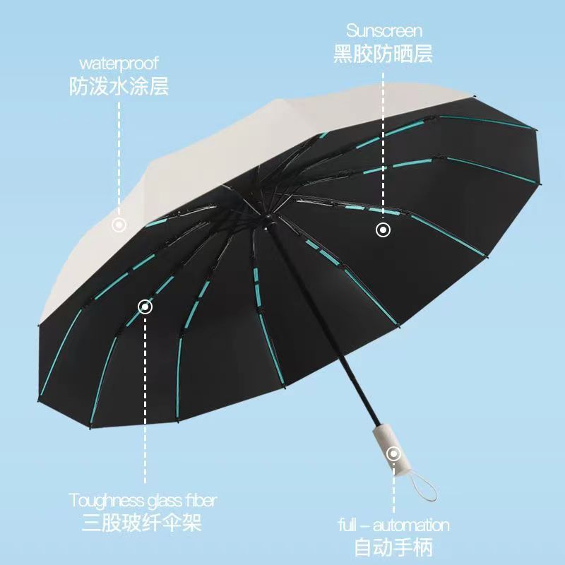[Популярность Tik Tok] Солнцезащитный парасоль 24-костяной зонт 60-костяной солнечный зонт со скидкой 70% полностью автоматический солнцезащитный зонт
