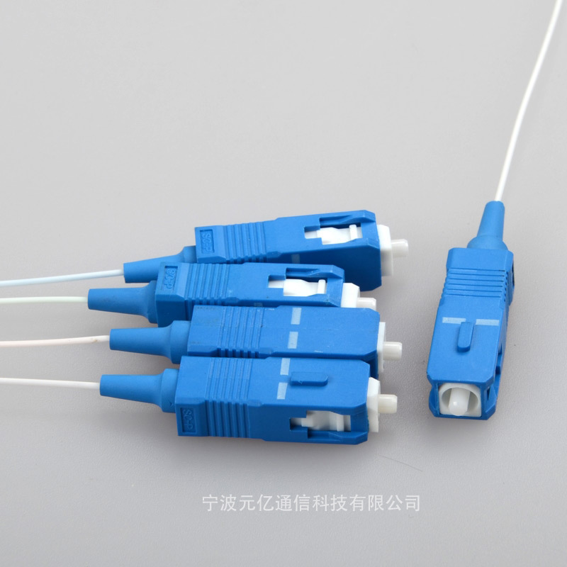 PLC miniature splitter 1 minute 4SC/UPC one to four mini tube type bare fiber optical distributor splitter
