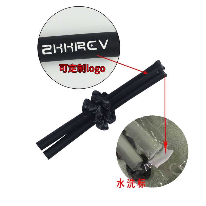 Lazy no heat curling iron EVA sponge foam sleep hairdressing big wave curling iron large intestine hair ring 4-piece set