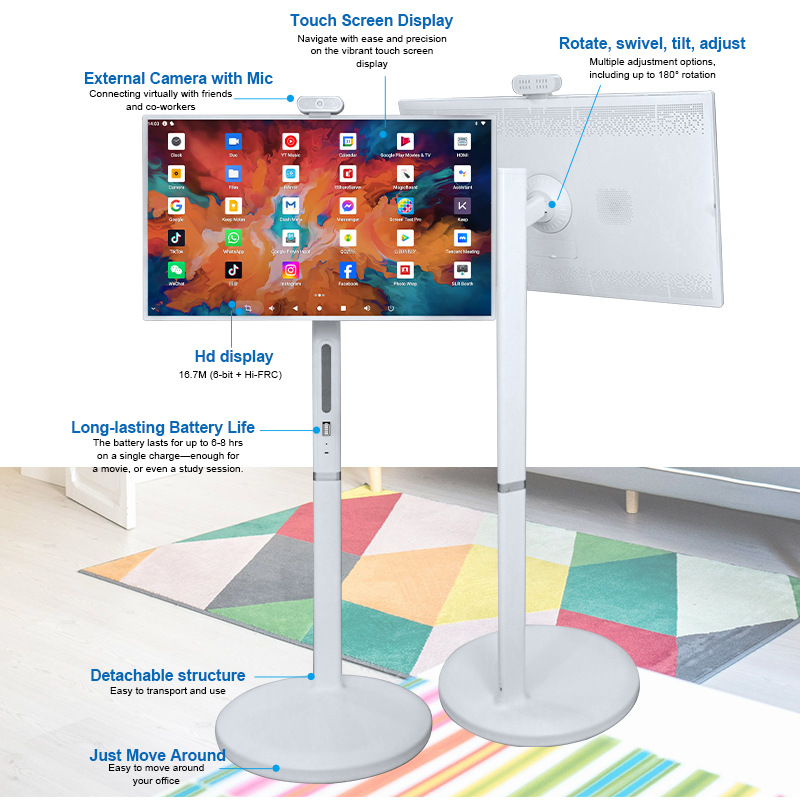 Moving at Home, Online Class Fitness, 32inch Best Friend Machine Leisure and Entertainment, Commercial Lecture, Tea Party