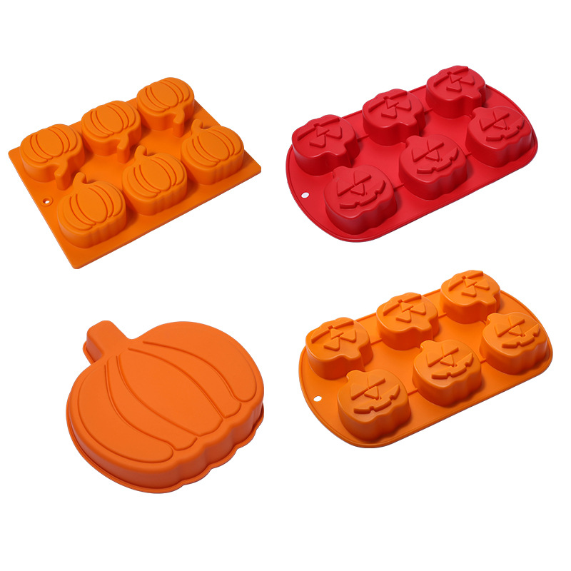 Silicone Pumpkin Cake Mold Home Halloway Snack Mold DIY Hand Baking Tools suit