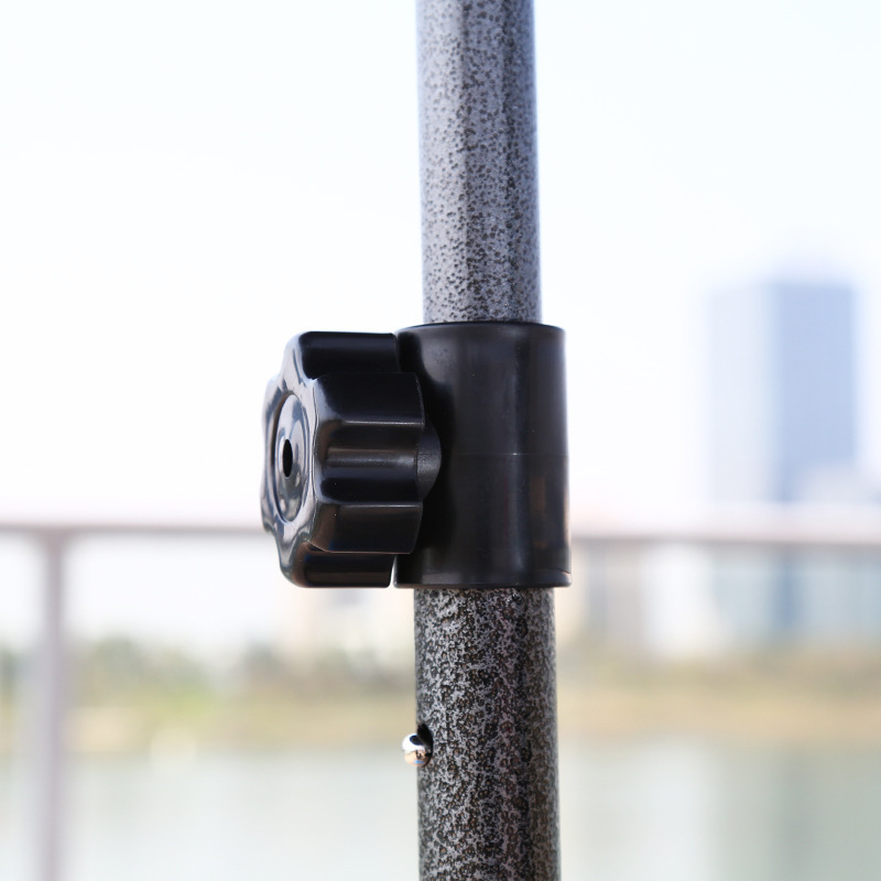 Round Retractable Outdoor Sunshade Sun Large Beach Umbrella Stall Umbrella Courtyard Umbrella Windproof Folding Advertising Umbrella