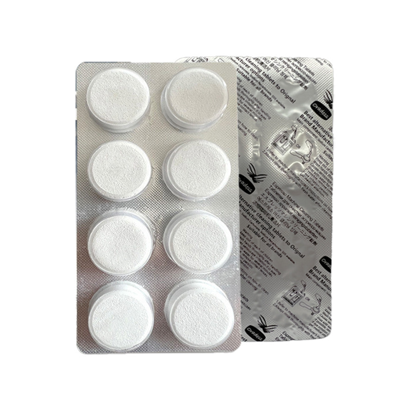Cross-border Temu coffee machine special cleaning tablets 8-piece thermos cup grease tea scale effervescent tablets household descaling agent