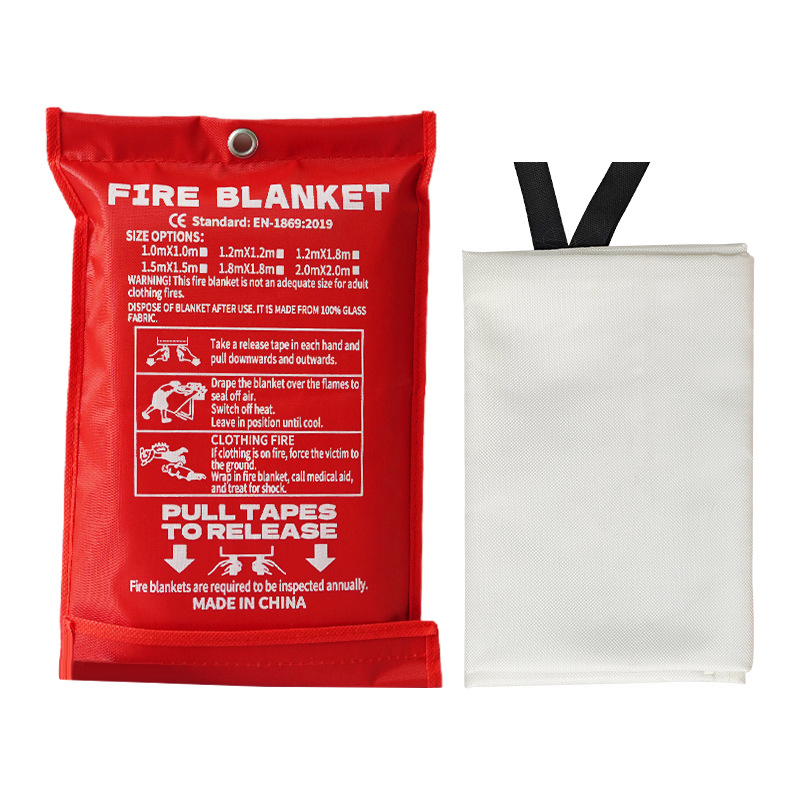 Amazon Fire Blanket Fire Escape Fiberglass Gas Station Fire Protection Hotel Flame Retardant Cloth Hot Selling in Foreign Trade