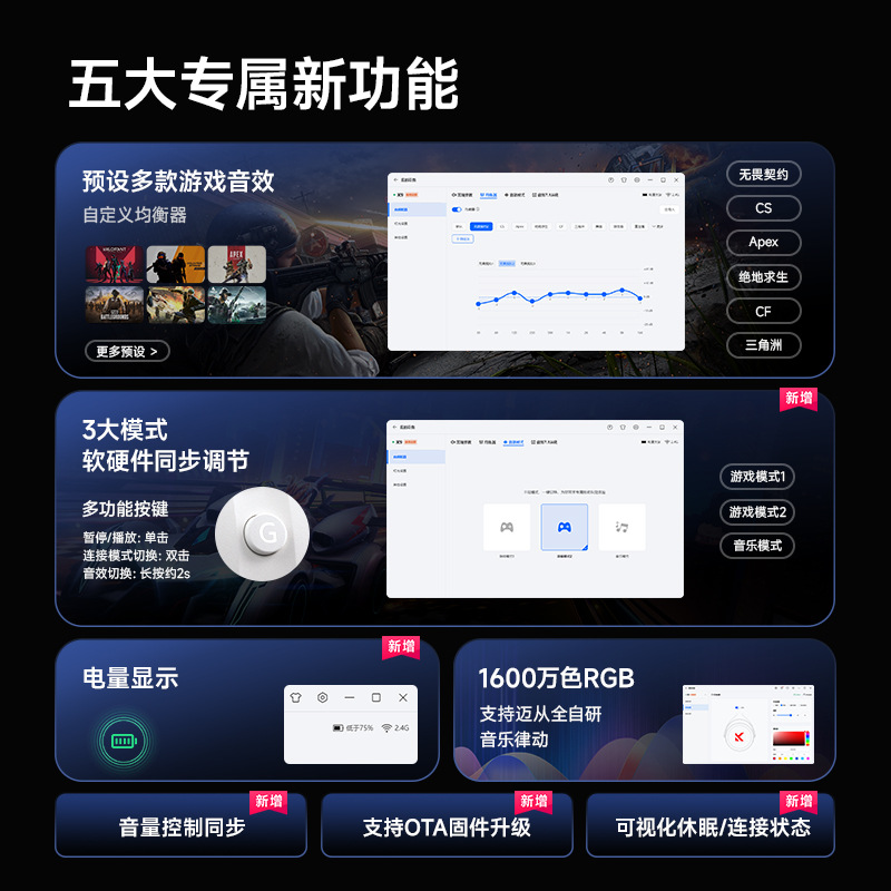 MCHOSE Mai from Computer Headset X9 Headset Bass E-sports Game Eating Chicken with Microphone E-sports Headset