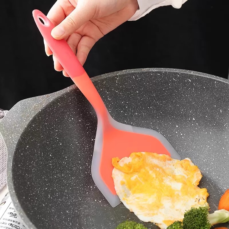 Pancake Silicone Shovel High Temperature Resistant Non-stick Special Shovel for Non-stick Pan Baking Scraper Kitchen Household Stir-frying Shovel