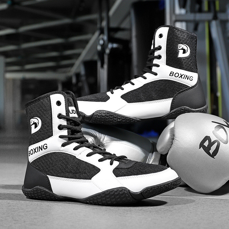 Boxing Shoes, Men's Wrestling Shoes, Fighting Shoes, Training Shoes, Fighting Shoes, Wrestling Shoes, Sanda Shoes, Boxing Boots, High-Top Shoes