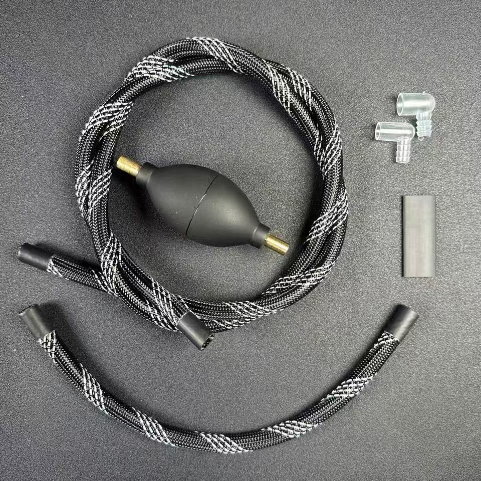 Woven Coffee Table Drain Pipe Anti-Scalding with Suction Ball Tea Table Tea Table Drain Hose and Accessories Tea Table Suction Pipe