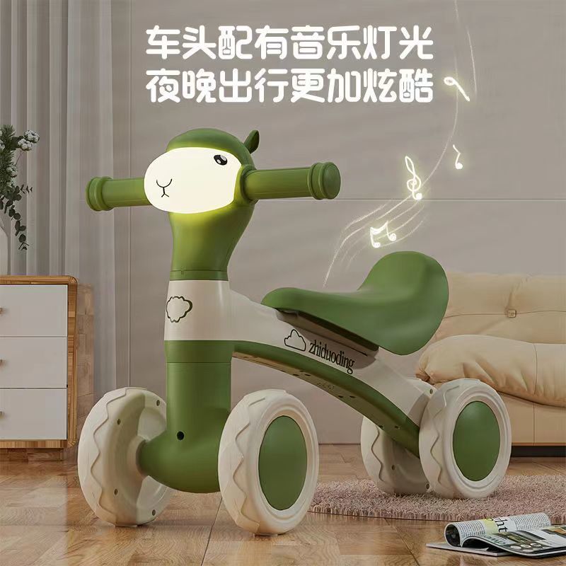 Children's Balance Car Without Pedals 1-3 Years Old Baby Scooter Kids Scooter Baby Toddler Scooter Four Wheels