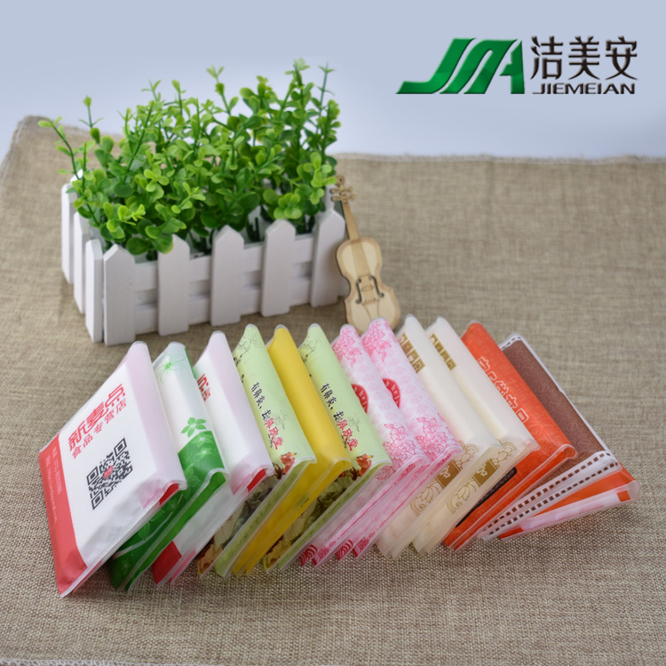 Customized Paper Towels with Printable Logo, Small Bag Wallet, Customized Opening Event Advertising, Customized Purse-Style Napkins