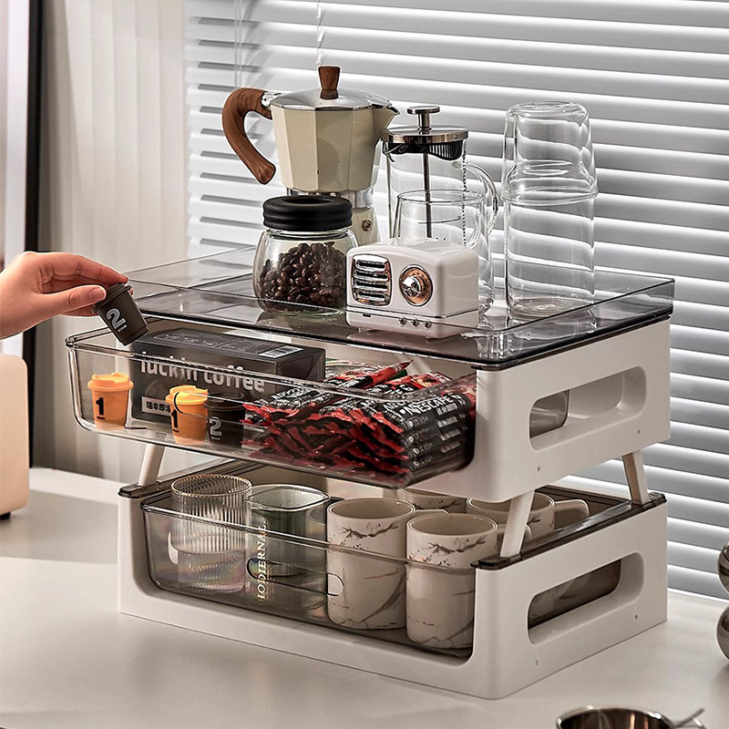 Коробка для хранения чайных пакетиков, стойка для капсул кофе, органайзер для чашек в офисе