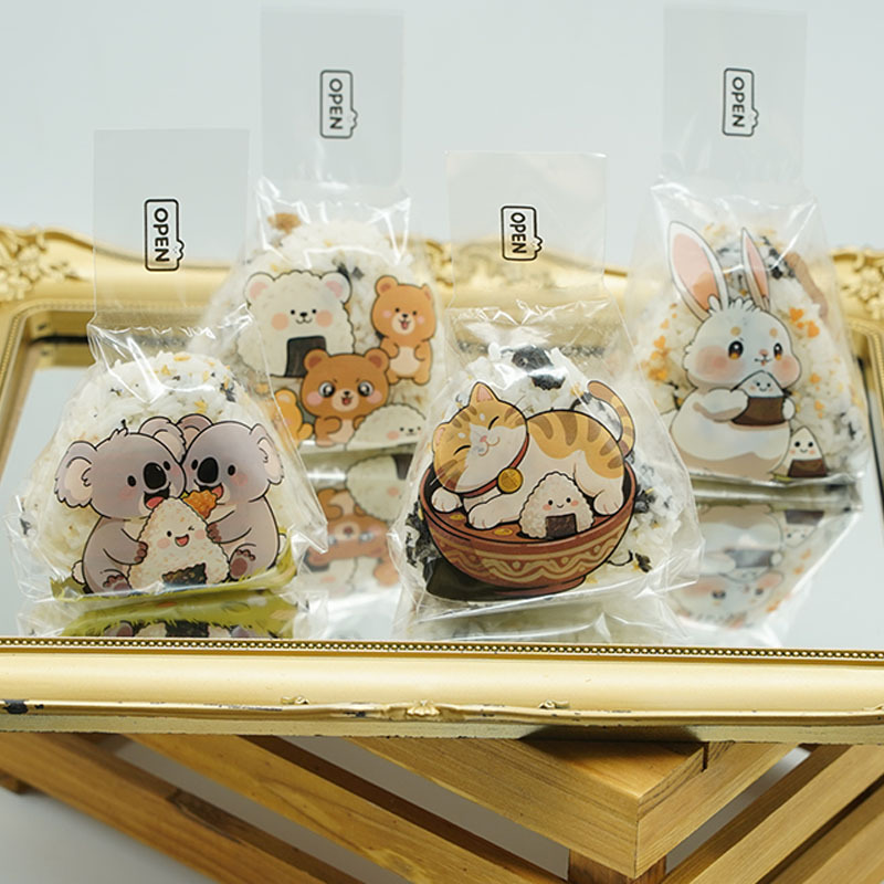 Food-Grade Japanese Triangular Rice Ball Packaging Bag, Seaweed Sushi Mold Special Packaging Bag, Microwaveable
