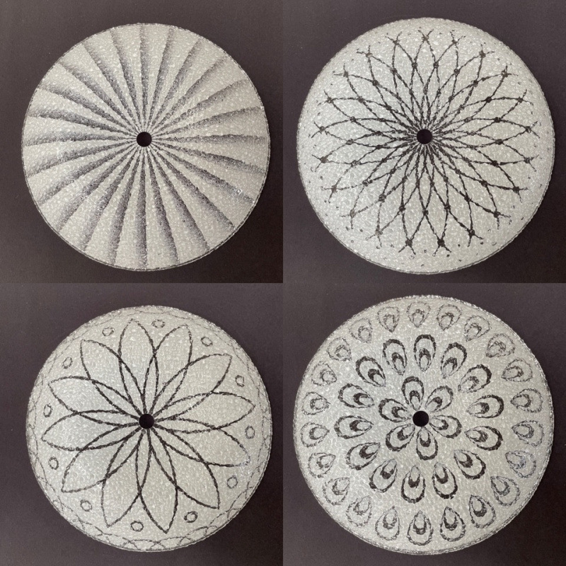 Modern Ceiling Lamp Lampshade Shell Frosted Glass Lampshade European Ceiling Lamp Lampshade Frosted