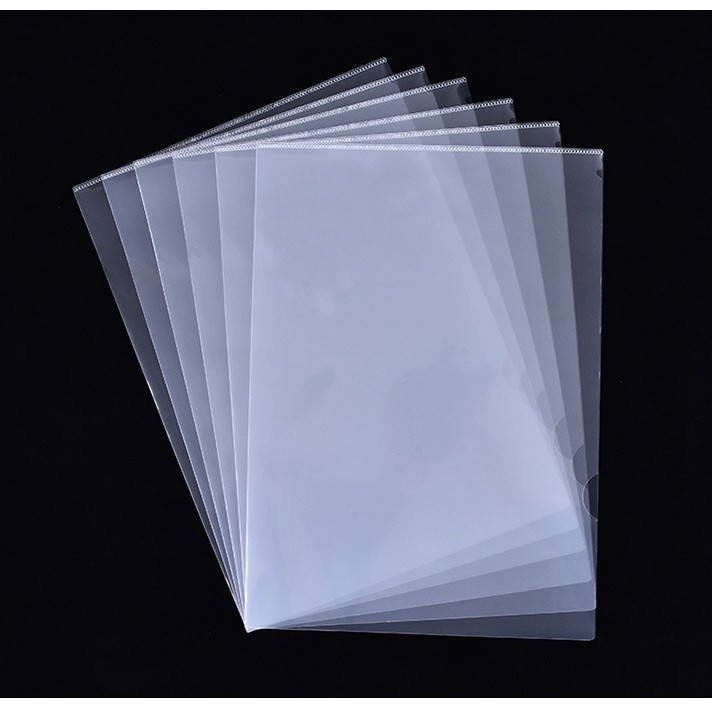 Pp Transparent L-Shaped Folder A4 Plastic Folder E310L-Shaped File Cover Cartoon Double-Page Folder Large Quantity and Good Price