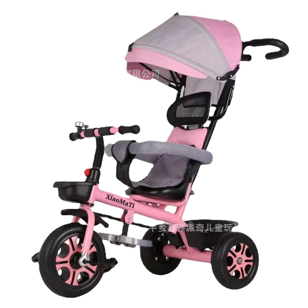 Children's Tricycle Bicycle 1-3-5 Years Old Baby Stroller Infant Lightweight Kidsren's Bicycle Can Be Pushed and Riding