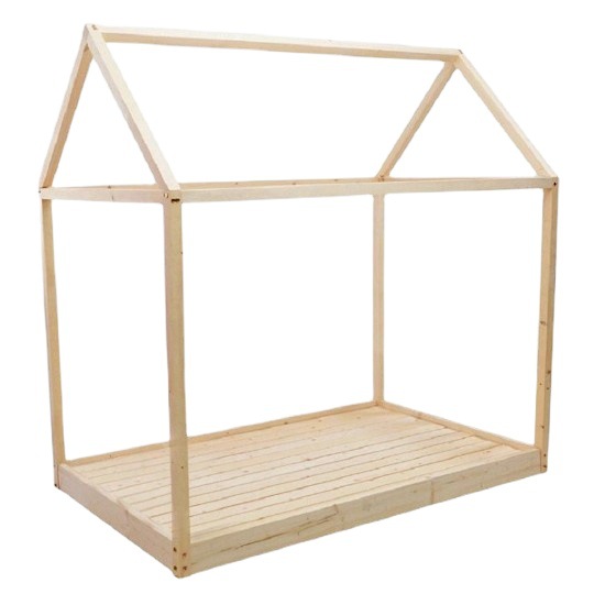 Factory direct supply wooden children's bed log color pink can be used as storage multi-functional modern simple wooden bed