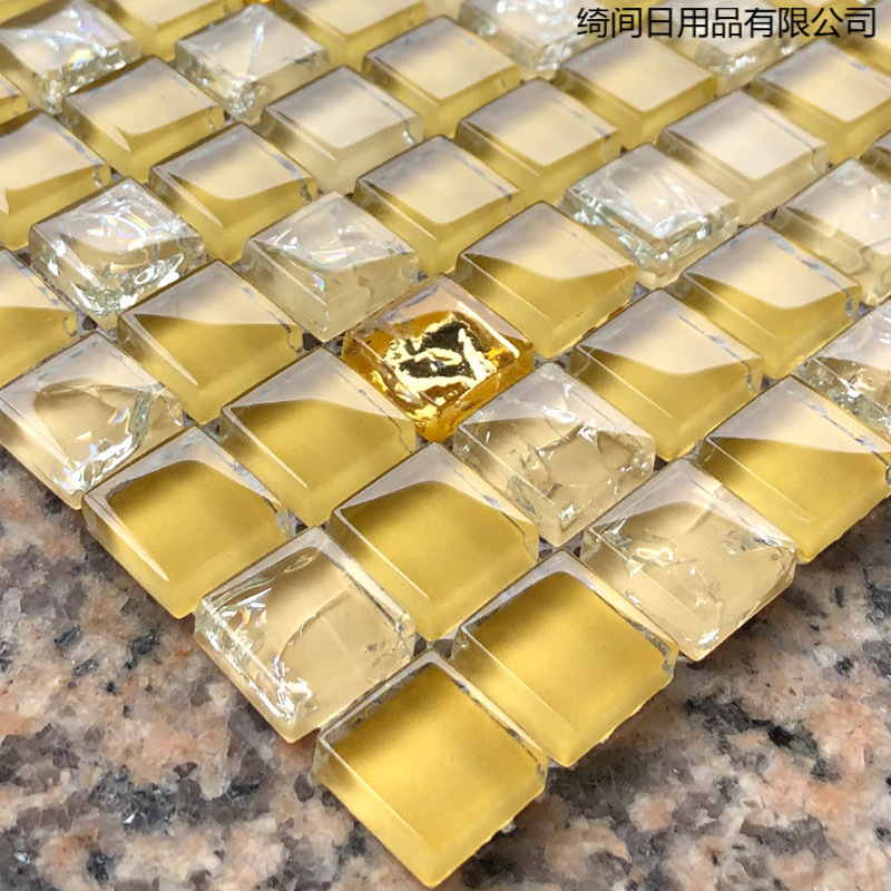 Crystal Glass Mosaic Tiles Ice Cracked Swimming Pool Fish Pond Hot Spring Pool Background Wall Wall Floor Tiles Shells