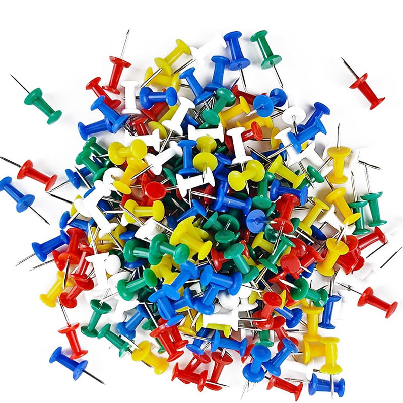 Цветные I-образные гвозди, 8 мм, для настенных фотографий, прозрачные