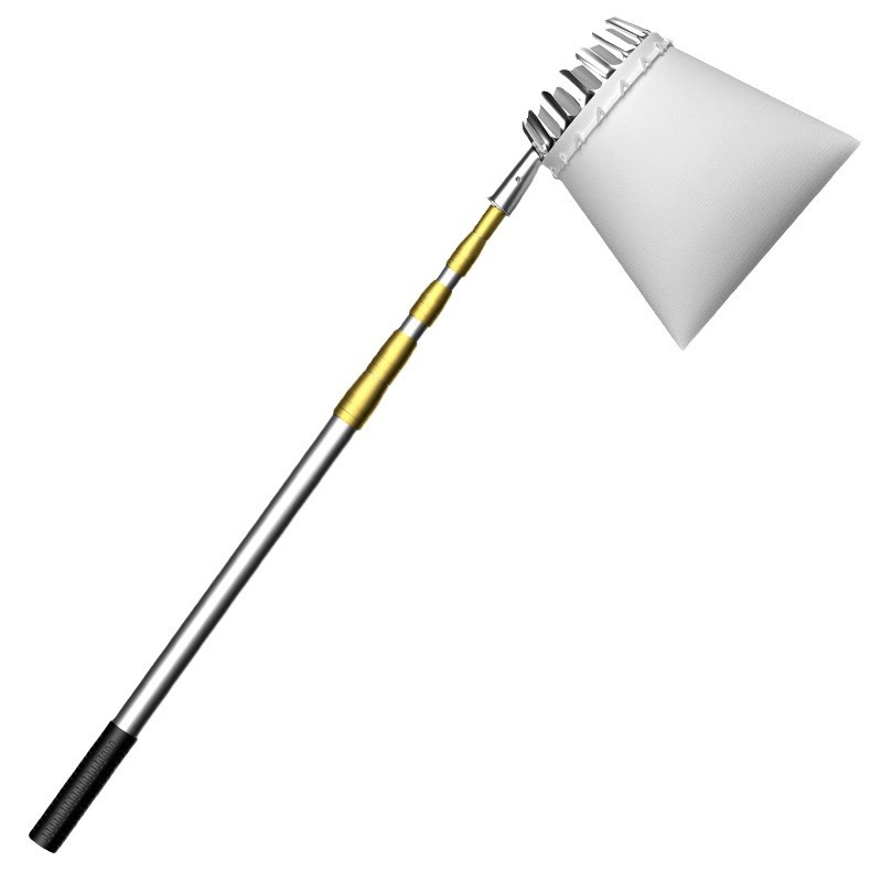 High-altitude fruit picking artifact Toon Sophora japonica fruit branch scissors sickle spring bud hook stainless steel telescopic rod wholesale