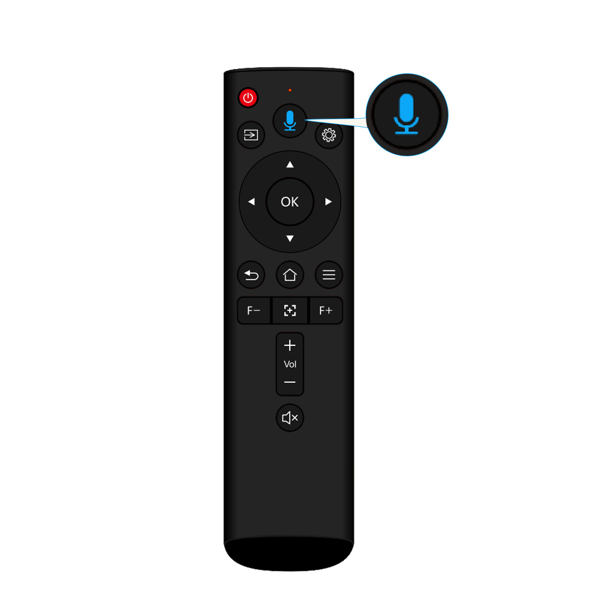 Пульт дистанционного управления для проекторов и телевизоров с Bluetooth и анти-утратой