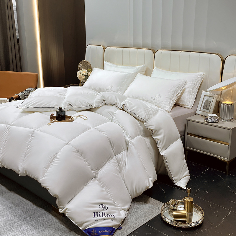 Hilton Hotel Feather Velvet Quilt Core Quilt Thickened Warm Winter Quilt Spring Autumn Winter Quilt Activity Gift Quilt Wholesale