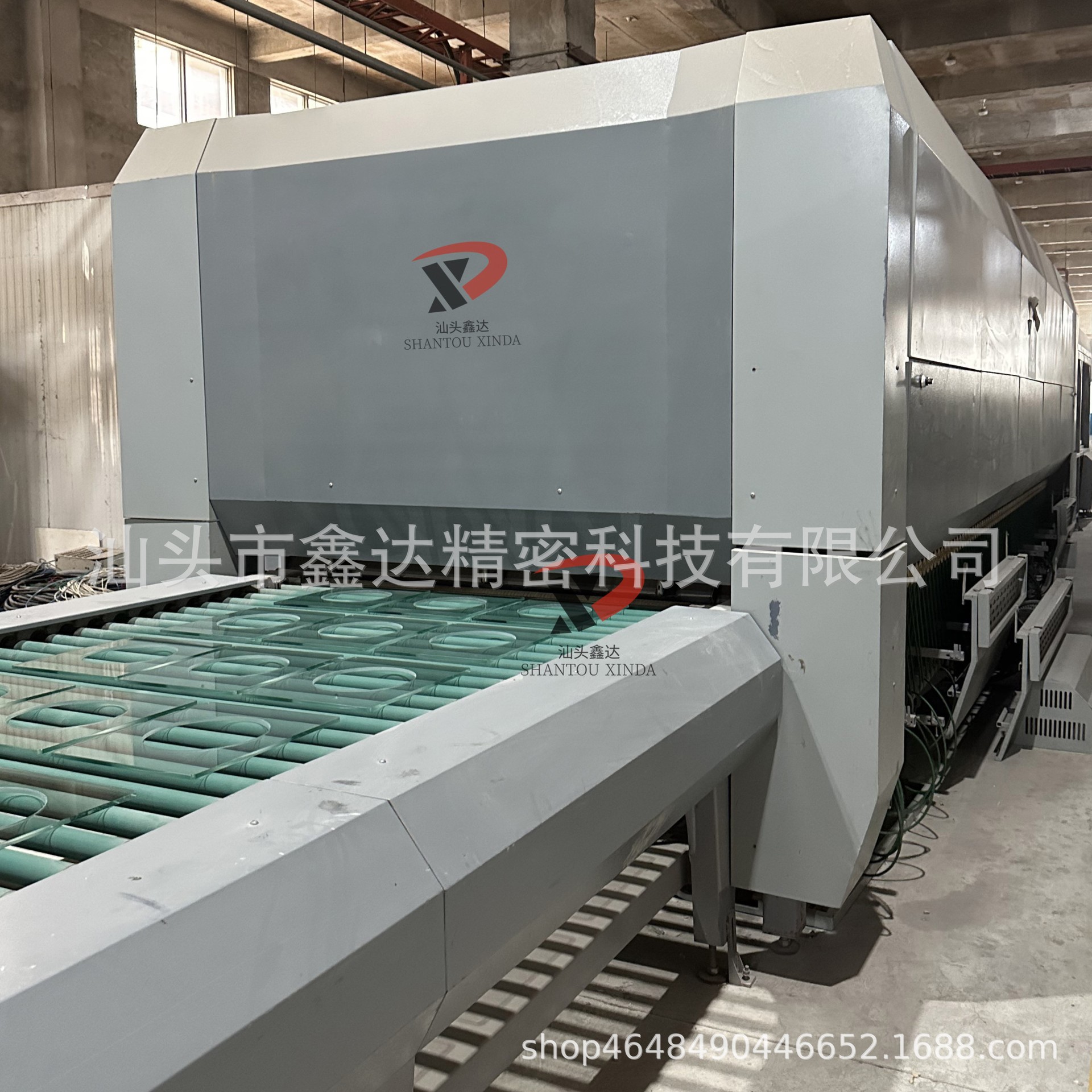 Большая электрическая горизонтальная закалочная печь для стекла