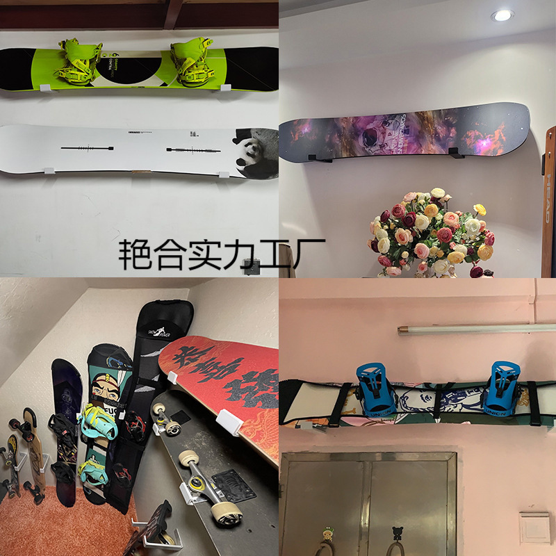 RUGGED EAGLE Snowboard Hanger Single and Double Board Wall Hanging Indoor Wall Shelf Storage Rack Snowboard Exhibition New