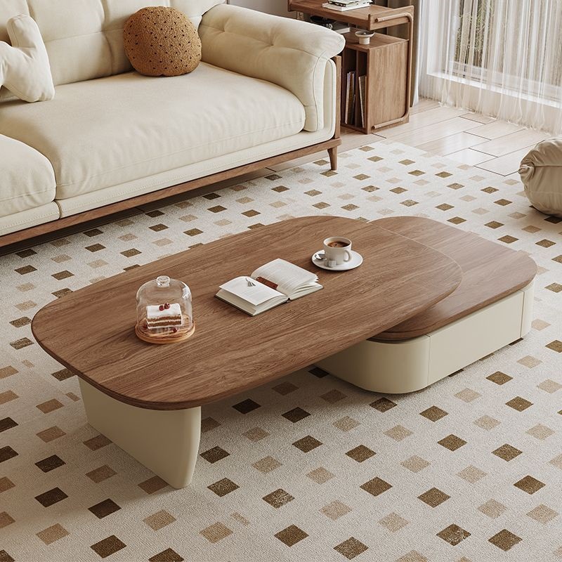 Кофейный столик в стиле средневековья, комбинация с ТВ-кабинетом, легкая роскошь, современный стиль, для маленькой квартиры