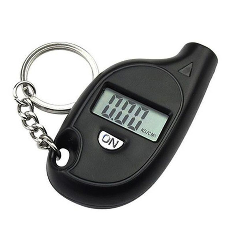 Keychain Tire Pressure Gauge Digital Display Measuring Car Tire Pressure Tire Pressure Gauge Tire Pressure Meter Mini Small Pressure Gauge