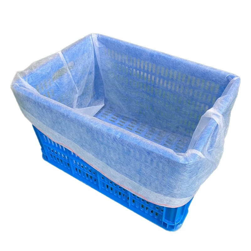 Non-Woven Fruit Basket Bag with Drawstring, Fruit Crate Liner Bag, Fruit Basket Preservation Bag, Wide Bottom, Thickened, Ready for Wholesale