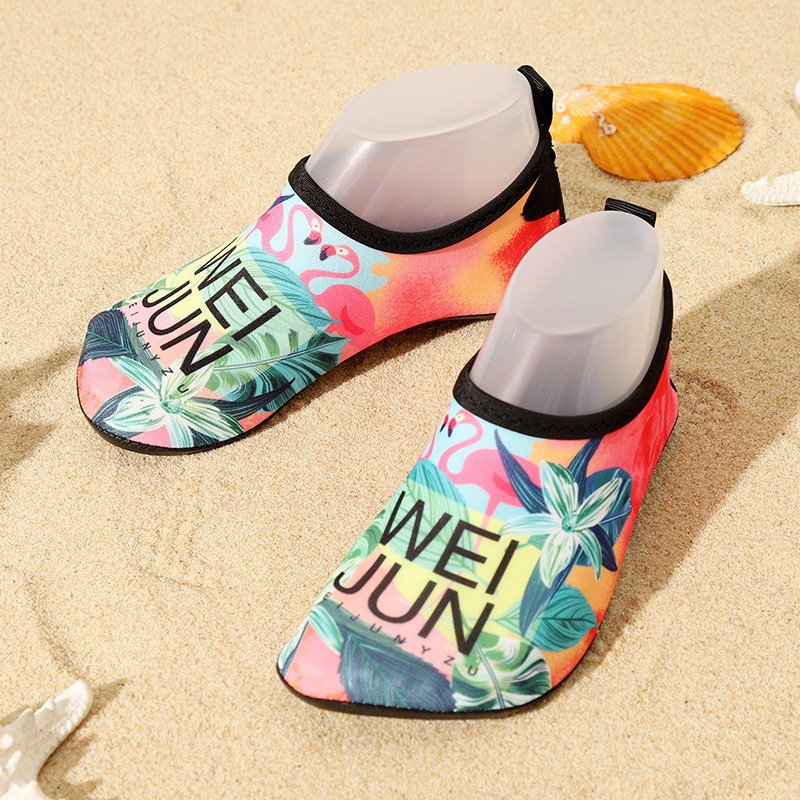 Cross-Border Children's Beach Shoes Non-Slip Soft Bottom Printed Outdoor Wading and River Tracing Shoes Indoor Sports Floor Socks Fitness Shoes