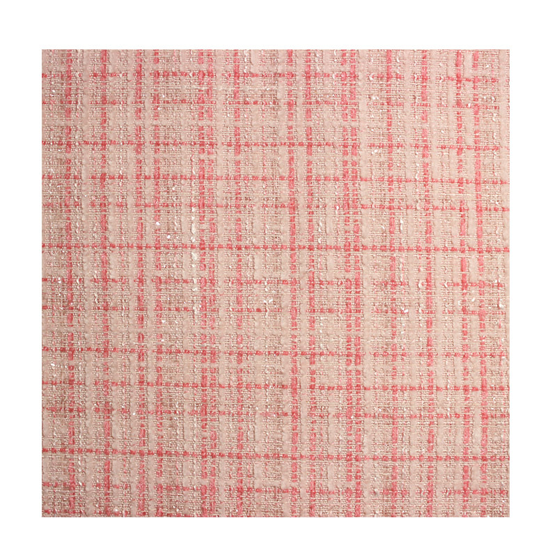 Factory spot glitter silver silk small fragrant wind chenille solid color fabric small suit fashion children's clothing suit fabric