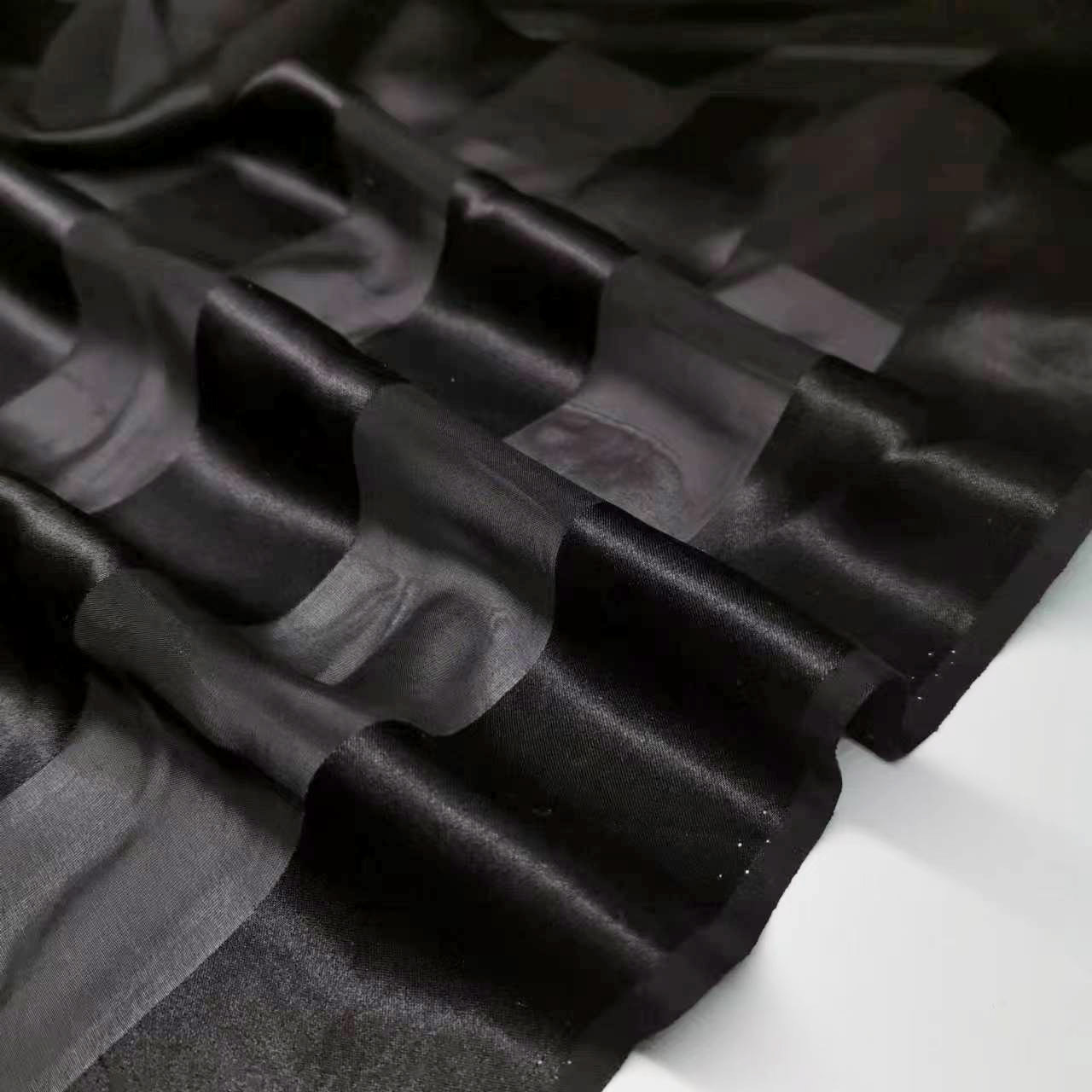 Mulberry Silk Satin Strips Narrow Wide Stripesd Fabric 6mm Narrow Fashion Silk Fabric