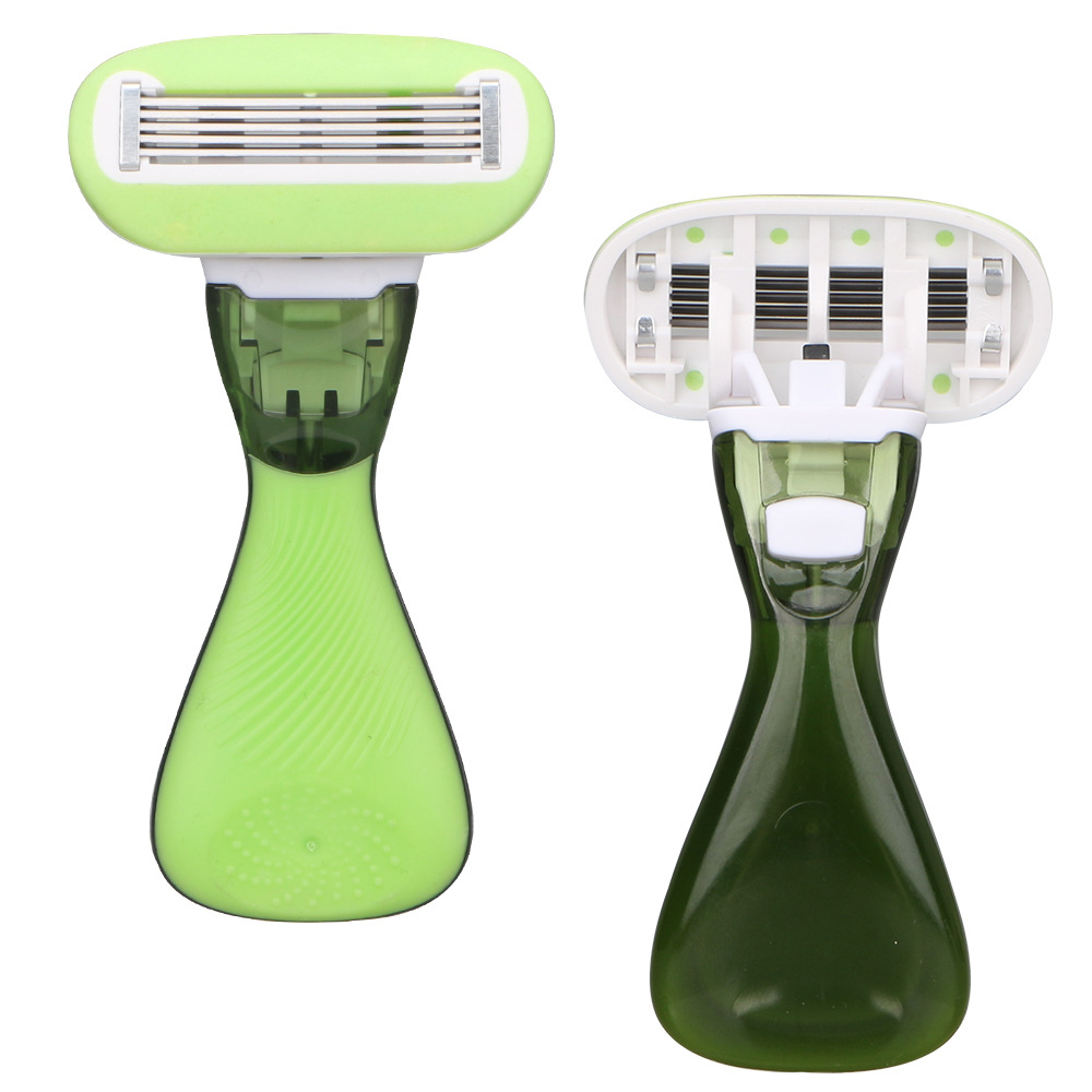 Hair Removal Instrument Matching, Manual Shaver for Women, Replaceable Blade with Soap Bar, Portable Shaver