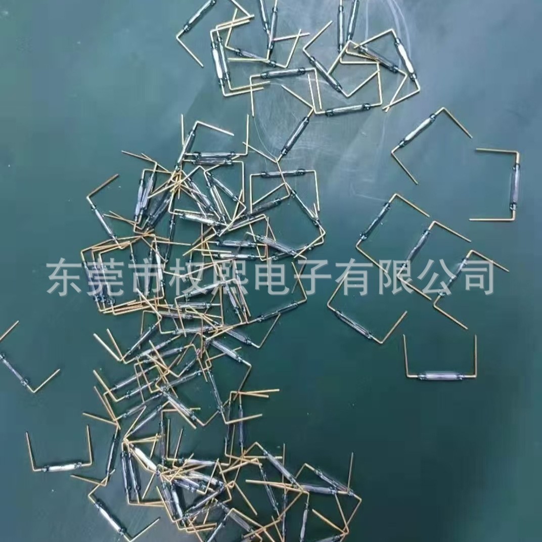 Dry Reed Switch Bending and Cutting Angle Processing, Bending and Cutting Feet, High-Voltage Magnetic Reed Switch, Magnetron