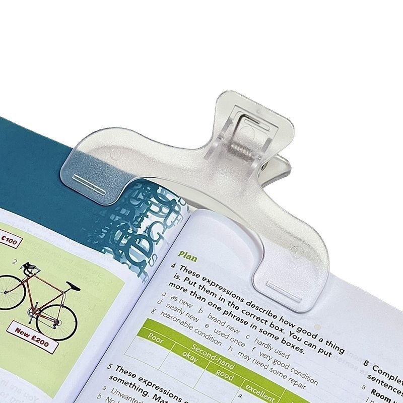 Treasure head book clip gold 12 degrees transparent note clip book holder folder multi-functional long tail clip wholesale