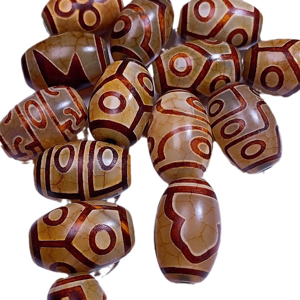 Natural agate beads 1 to 9 eyes beads Xizang beads beads beads DIY with beads multi-beads loose beads beaded agate